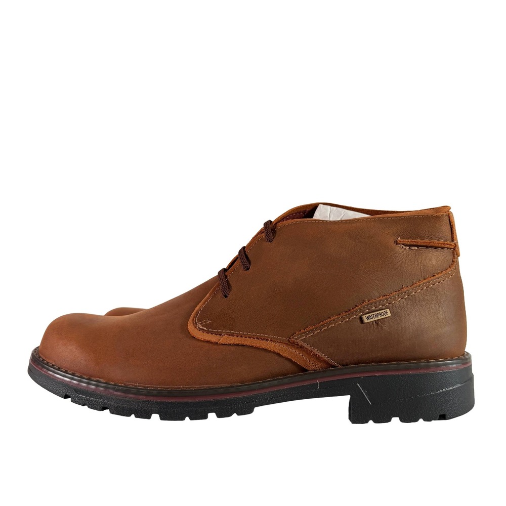 Clarks Morris Peak Chukka Boots Mens 11 Dark Tan New Waterproof Leather Lug Sole